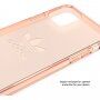 Adidas оригинален прозрачен кейс с лого за iPhone 11 Pro Max - розово златен
