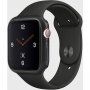 Uniq Glase Slim калъф от мека пластмаса за Apple Watch 40mm - матово черен
