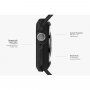 Uniq Proteger устойчив калъф за Apple Watch 44mm - матово черен