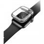 Uniq Garde Hybrid калъф със защита на екрана за Apple Watch 44mm - цвят дим