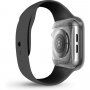 Uniq Garde Hybrid калъф със защита на екрана за Apple Watch 44mm - цвят дим
