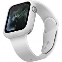 Uniq Lino silikonové калъф за Apple Watch 40mm - бяло