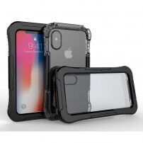 Водоустойчив и много издръжлив калъф за iPhone X / XS - черно