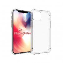 Кейс против плъзгане със защита на ъглите за iPhone 12 / 12 Pro - прозрачно