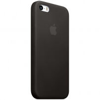 Оригинален кожен кейс за Apple iPhone 5S/SE (2016) - черен