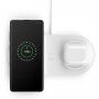 Belkin Boost Charge дуално безжично зарядно 10W за iPhone / AirPods - бяла