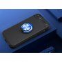 Кейс с метална стойка подходящ за магнитни стойки за iPhone 5 / 5S / SE (2016) - черно-син