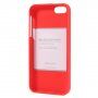 Mercury Goospery матиран кейс от мека пластмаса за iPhone 5 / 5S / SE (2016) - червен