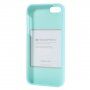 Mercury Goospery матиран кейс от мека пластмаса за iPhone 5 / 5S / SE (2016) - синьозелена