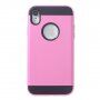 Кейс с полирана текстура за iPhone XR - розов