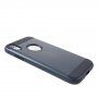 Кейс с полирана текстура за iPhone XR - тъмносин