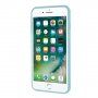 Силиконов кейс със сърчице за iPhone 6 / 6S - светлосин