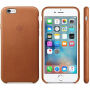Оригинален кожен кейс за Apple iPhone 6S Plus - кафяво като седло