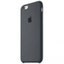 Оригинален силиконов кейс за Apple iPhone 6S Plus - сив като въглен