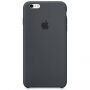 Оригинален силиконов кейс за Apple iPhone 6S Plus - сив като въглен