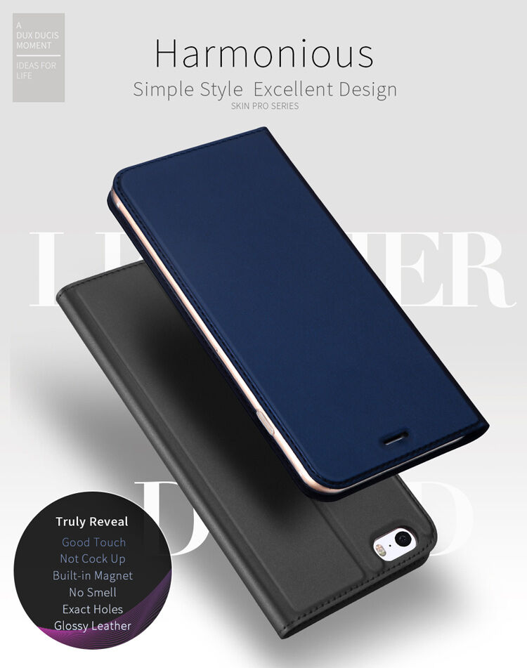 DUX DUCIS флип калъф за iPhone 5 / 5S / SE (2016) - тъмно син