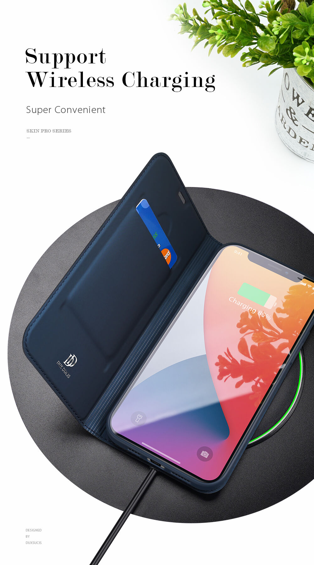 DUX DUCIS флип калъф за iPhone 12 Pro Max - черно