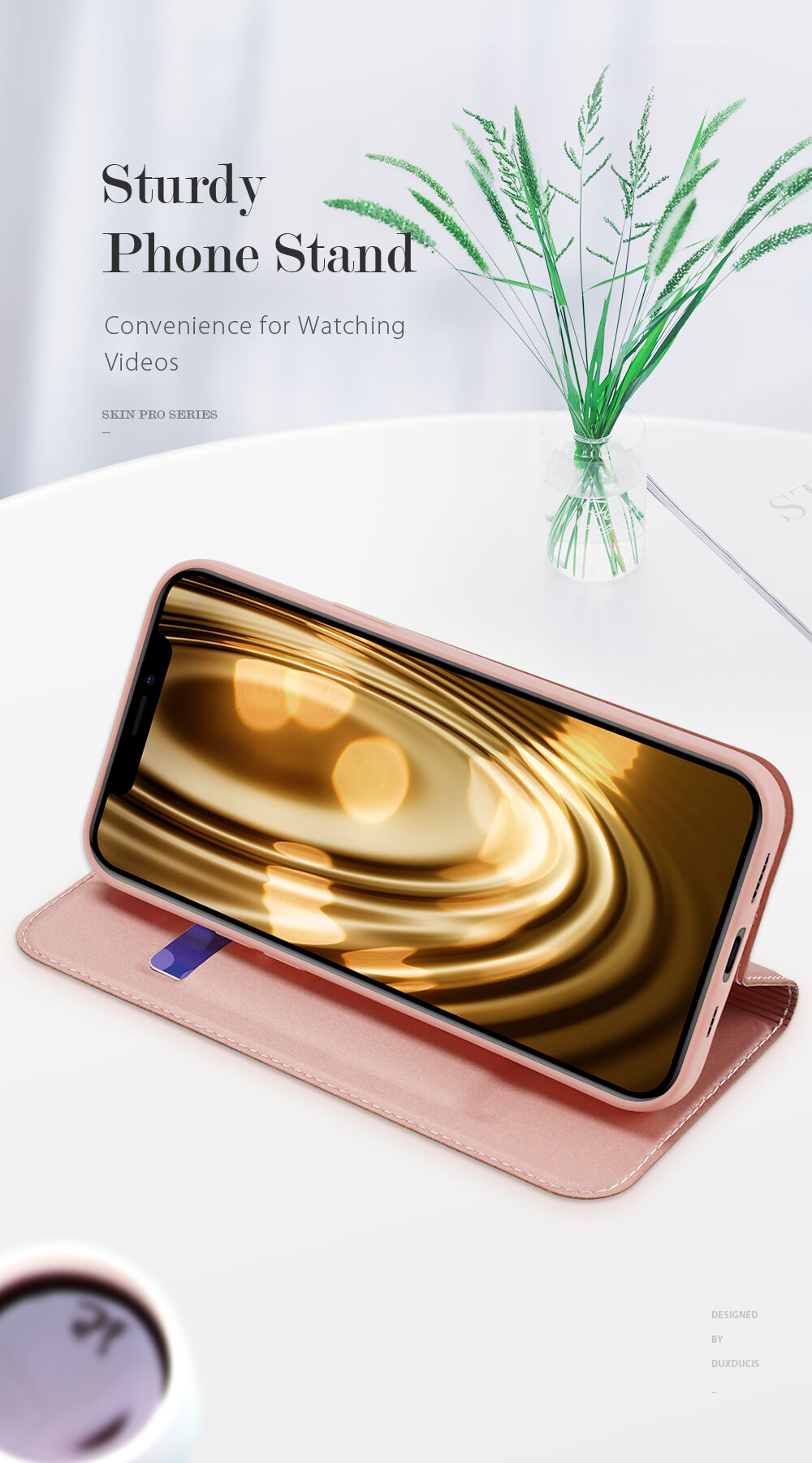 DUX DUCIS флип калъф за iPhone 12 mini - черно