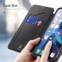 Dux Ducis калъф тип портмоне за iPhone XR - черно
