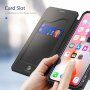 Dux Ducis калъф тип портмоне за iPhone XS Max - черно