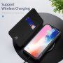 Dux Ducis калъф тип портмоне за iPhone XS Max - черно
