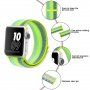 Найлонова каишка на райета за Apple Watch Ultra 49mm / 46mm / 45mm / 44mm / 42mm - неоново зелен