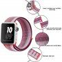 Найлонова каишка на райета за Apple Watch Ultra 49mm / 46mm / 45mm / 44mm / 42mm - пурпурна