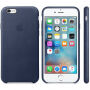 Оригинален кожен кейс за Apple iPhone 6S - среднощно син