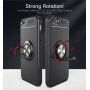 Кейс с метална стойка подходящ за магнитни стойки за iPhone 5 / 5S / SE (2016) - черно-син