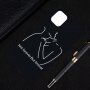 Кейс силует на влюбени от мека пластмаса за iPhone 11 - черен