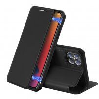 Dux Ducis калъф тип портмоне за iPhone 12 Pro Max - черно