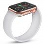 Силиконова каишка за Apple Watch Ultra 49mm / 46mm / 45mm / 44mm / 42mm - S - бял