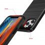 Устойчив кейс за iPhone 12 mini - полирана текстура - бял