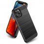 Устойчив кейс за iPhone 12 mini - полирана текстура - черен