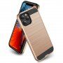 Устойчив кейс за iPhone 12 Pro Max - полирана текстура - златен