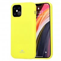Goospery матиран мек от мека пластмаса за iPhone 12 / 12 Pro - неоново жълт