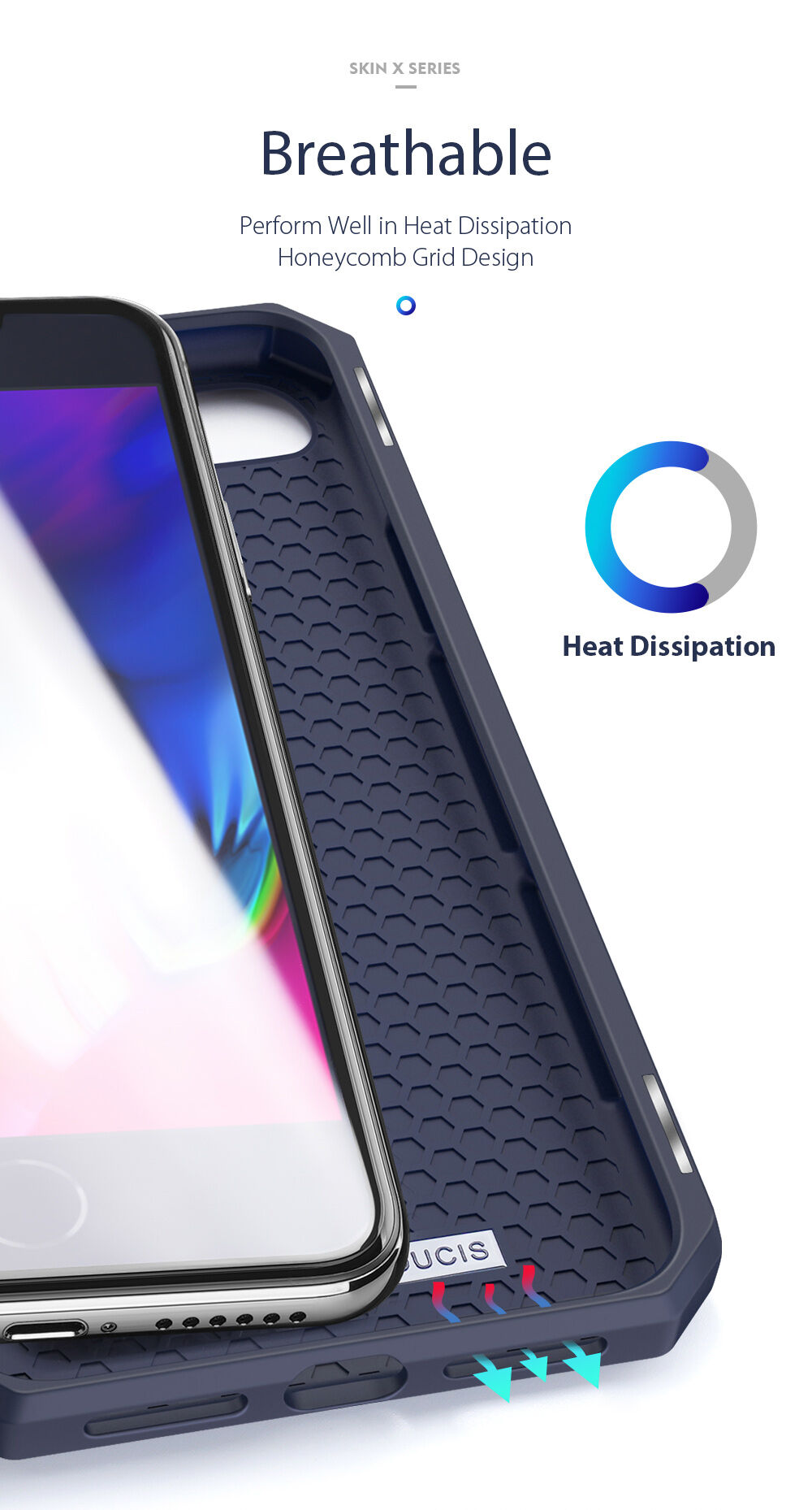 Dux Ducis калъф тип портмоне за iPhone 7 / 8 / SE (2020/2022) - черно