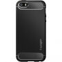 Spigen устойчив кейс Armor за Apple iPhone SE (2016) / 5S / 5 - черен