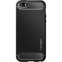 Spigen устойчив кейс Armor за Apple iPhone SE (2016) / 5S / 5 - черен