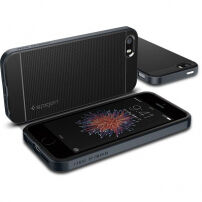Spigen Neo устойчив кейс за Apple iPhone SE (2016) / 5S / 5 - черен