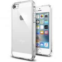 Spigen изключително тънък устойчив кейс Apple iPhone SE (2016) / 5S / 5 - прозрачен