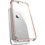 Spigen изключително тънък устойчив кейс Apple iPhone SE (2016) / 5S / 5 - прозрачен с розова рамка