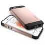 Spigen тънък защитен Armor кейс за Apple iPhone SE (2016) / 5S / 5 - розово-черен