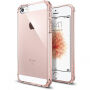 Spigen Crystal Shell защитен кейс от поликарбонат за Apple iPhone SE (2016) / 5S - прозрачно розов