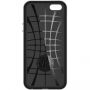 Spigen Neo ексклузивен защитен кейс за Apple iPhone SE (2016) / 5S - черно-сребърен
