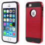 Калъф 2в1 за Apple iPhone 5 / 5S / SE (2016) - червен