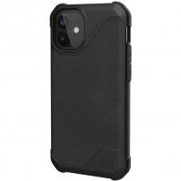 UAG Metropolis LT LTHR флип калъф за iPhone 12 mini - черно