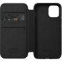 Nomad Folio кожен флип калъф за iPhone 12 mini - черно