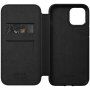 Nomad Folio кожен флип калъф за iPhone 12 Pro Max - черно