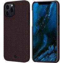 Pitaka MagEZ кейс на карета за iPhone 12 Pro Max - червено-черен